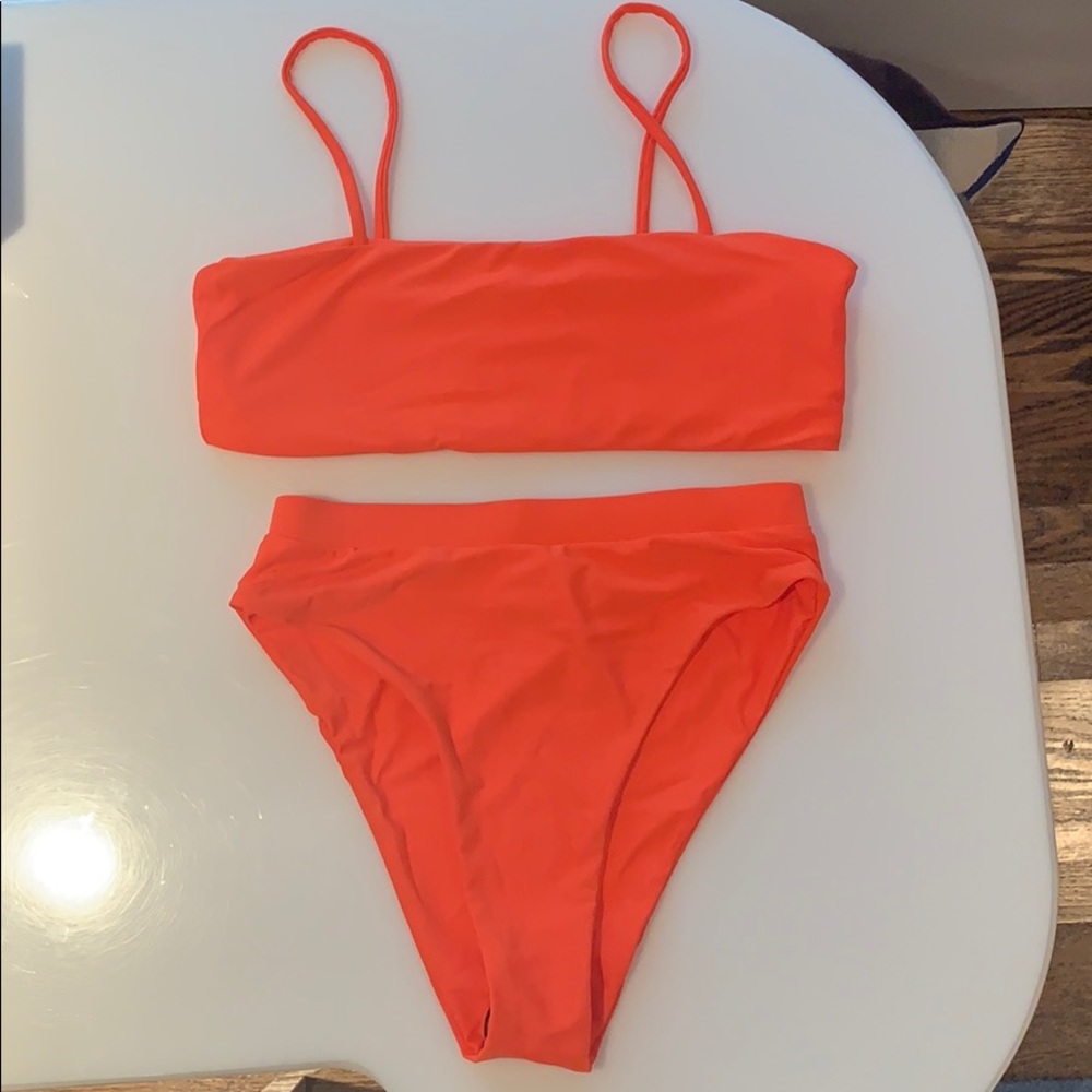 NEW Shein spaghetti strap high waist bikini set
